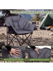COSTWAY Campingstuhl Faltbar XXL 227KG Belastbar in Grau