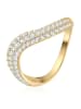 Glanzstücke München Ring aus Sterling Silber mit Zirkonia in gelbgold