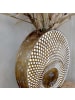 Chic Antique Vase in Gold | Weiß