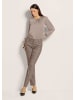 MADELEINE Glencheck-Hose mit Stretch in cappuccino / taupe