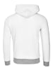 Rusty Neal Stehkragen Sweatshirt mit Kapuzen in Weiß