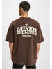 DEF DEF Herren DEF MIXED T-Shirt in choclate brown