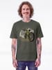 wat? Apparel T-Shirt Mountainbike und Berge in Khaki