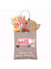 Mr. & Mrs. Panda Tote Bag Bär Camper mit Spruch in Braun Pastell