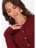 faina Cardigan in burgundy