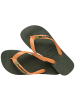 Havaianas Kinder-Flip-Flops „Brasil Logo“ Grün
