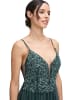 Vera Mont Abendkleid mit Stickerei in Dusty Slate