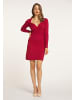 faina Damen Strickkleid in Rot