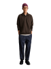 Marc O'Polo DENIM Polo-Sweatshirt regular in Chocolate Brown