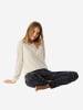 Schiesser Pyjama Family in beige-mel.