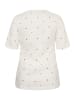 KAFFE curve T-Shirt kurzarm KCcordely Regular fit in Chalk W. Red Hearts