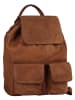 Cluty Rucksack echt Leder in cognac