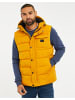 Threadbare Steppweste THB Jacket Hooded Gilet Ritcher in Senfgelb