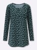 Sieh an! Longshirt in petrol-salbei-bedruckt