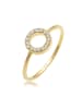 Elli DIAMONDS  Ring 375 Gelbgold Diamant, Verlobungsring in Gold