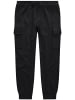 Men Plus Cargohose lang in schwarz
