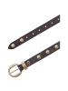 b.belt Nietengürtel Leder black
