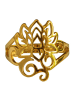 Saraswati Design Nonbook - Ring "Om Lotus" Edelstahl vergoldet