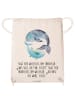 Mr. & Mrs. Panda Stoffbeutel Walfisch Thunfisch mit Spruch in Creme