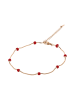 NAEMI Women Anklet in Rose Gold Red