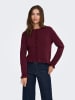 JDY Strickjacke in Maroon Banner