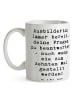 Mr. & Mrs. Panda Becher Spruch Ausbilderin Geduld mit Spruch in Weiß
