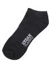 Urban Classics Urban Classics Unisex Logo No Show Socks 5-Pack in black