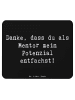 Mr. & Mrs. Panda Mousepad Spruch Mentor Potenzial mit Spruch in Schwarz