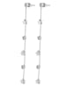 Adeliás Damen Ohrringe – Ohrstecker aus Edelstahl mit Strass Steinchen in silber