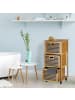 relaxdays Rollwagen in Natur - (B)41 x (H)92 x (T)41 cm