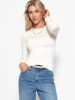 SASSYCLASSY Langarmshirt in Offwhite
