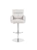 DUBI Möbel 2er-Set: Barhocker Leo in Creme - (B)54 x (H)96 x  (T)57 cm
