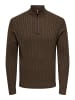 ONLY & SONS Strickpullover in Coffee Bean