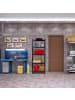 relaxdays Schwerlastregal in Schwarz - (B)70 x (H)180 x (T)30 cm