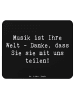 Mr. & Mrs. Panda Mousepad Spruch Musiklehrer Danke mit Spruch in Schwarz