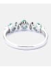 Diamant L'éternel Eternity-Ring aus 375 Weißgold mit Diamant mit Smaragd