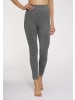 LAVANA basic Strickstrumpfleggings in 1x dunkelgrau meliert