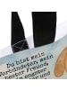 Mr. & Mrs. Panda Shopper Hund Dame Design mit Spruch in Weiß