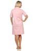 NORMANN kurzarm Nachthemd zum komplett durchknöpfen - 62561 in rosa