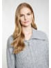 DreiMaster Damen Strickjacke in Grau Melange