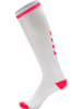 Hummel Hohe Innensocken Elite Indoor Sock High in WHITE/DIVA PINK