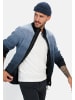 Camel Active Strickjacke mit verdecktem Reißverschluss in Nachtblau