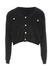 Swirly Damen Strickjacke in Schwarz