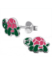 schmuck23 Silber Ohrringe 925 Schildkröte 0,7 cm x 0,8 cm