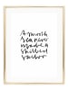 Tales by Jen Poster / Kunstdruck "A smooth sea never made a skilled sailor" I Ohne Rahmen