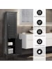 COSTWAY Badezimmerschrank in Schwarz