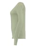 Hailys Langarmshirt 2er-Set V-Ausschnitt Normale Passform in Grau-Grün