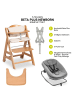 Hauck Beta Plus 5-tlg. Newbornset - Hochstuhl + in braun,grau