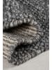 KADIMA DESIGN Wollteppich handgewebt Struktur hochdicht Teppich Wolle-Polyester in Anthrazit