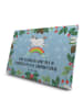 Mr. & Mrs. Panda Tee Adventskalender Einhorn Regenbogen mit Spruch in Eisblau